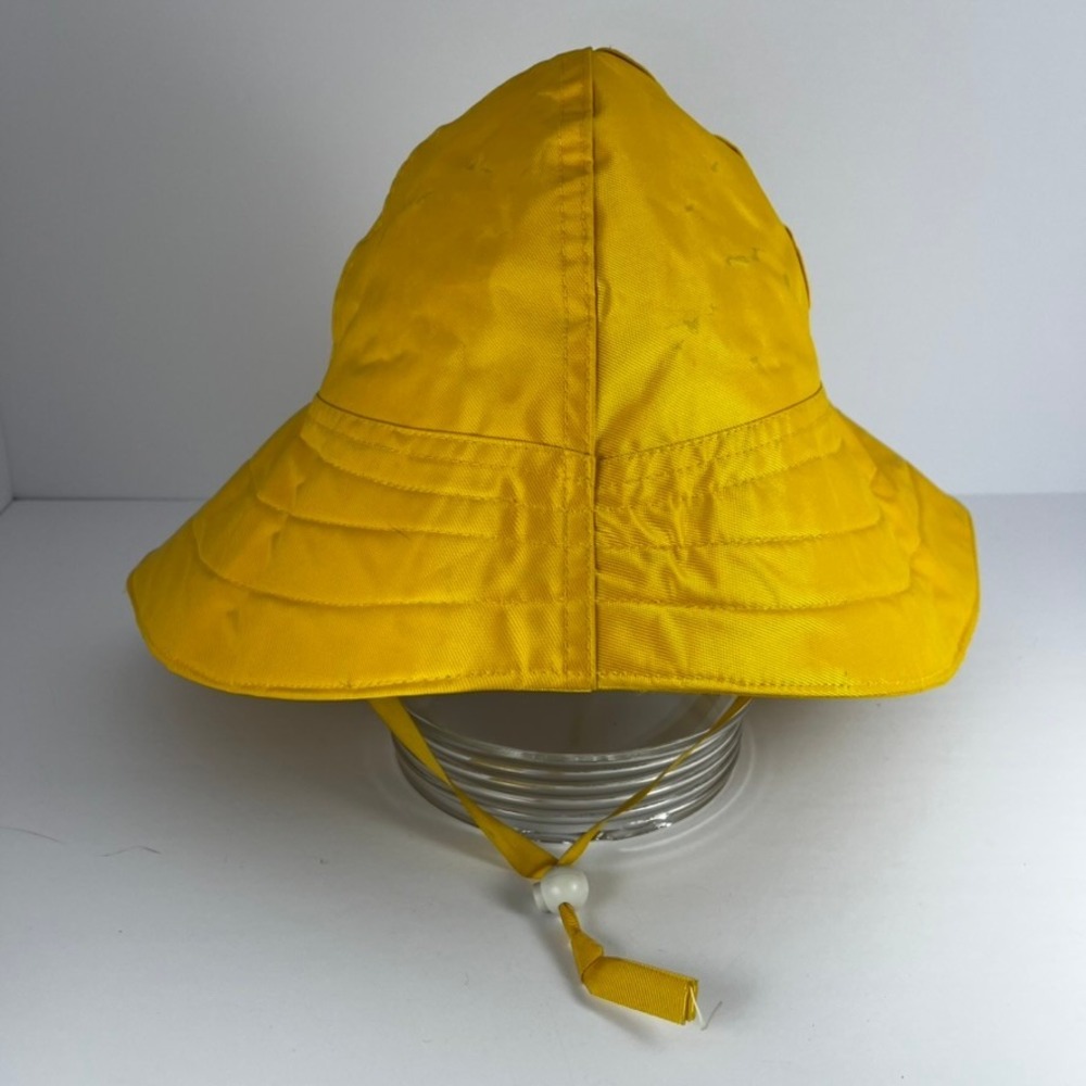 Atlantis Weathergear Yellow Souwester Hat Sag Harbor MEDIUM Adjustable Strap